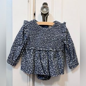 Baby Gap smocked bloomer set